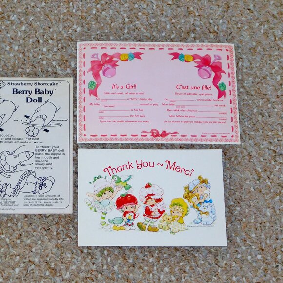 1984 Kenner Strawberry Shortcake Berry Baby Blueberry Muffin Complete in Box - Picture 6 of 14